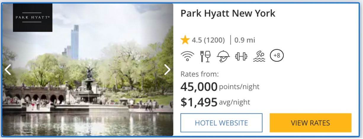 chase rewards hotels