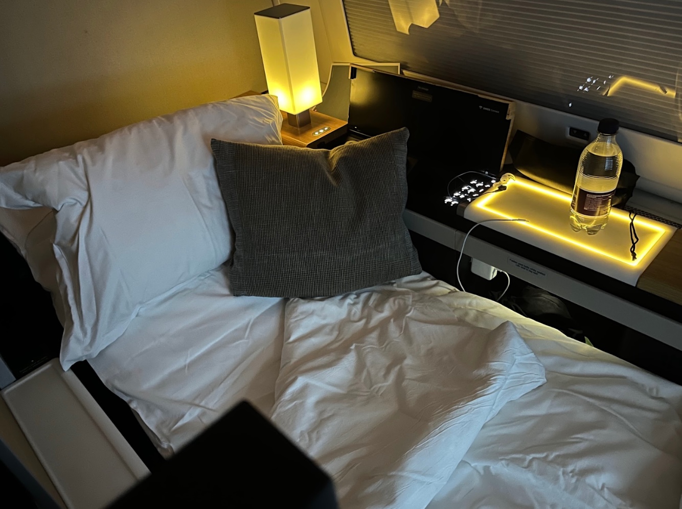 swiss airline first class cabin