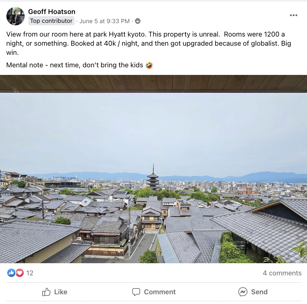 Geoff - Kyoto Hotel (globalist)